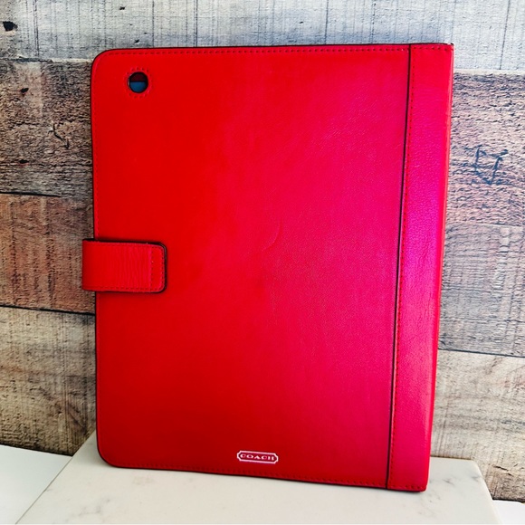 Coach Campbell Leather Turn Lock Leather IPad Case - Picture 8 of 8